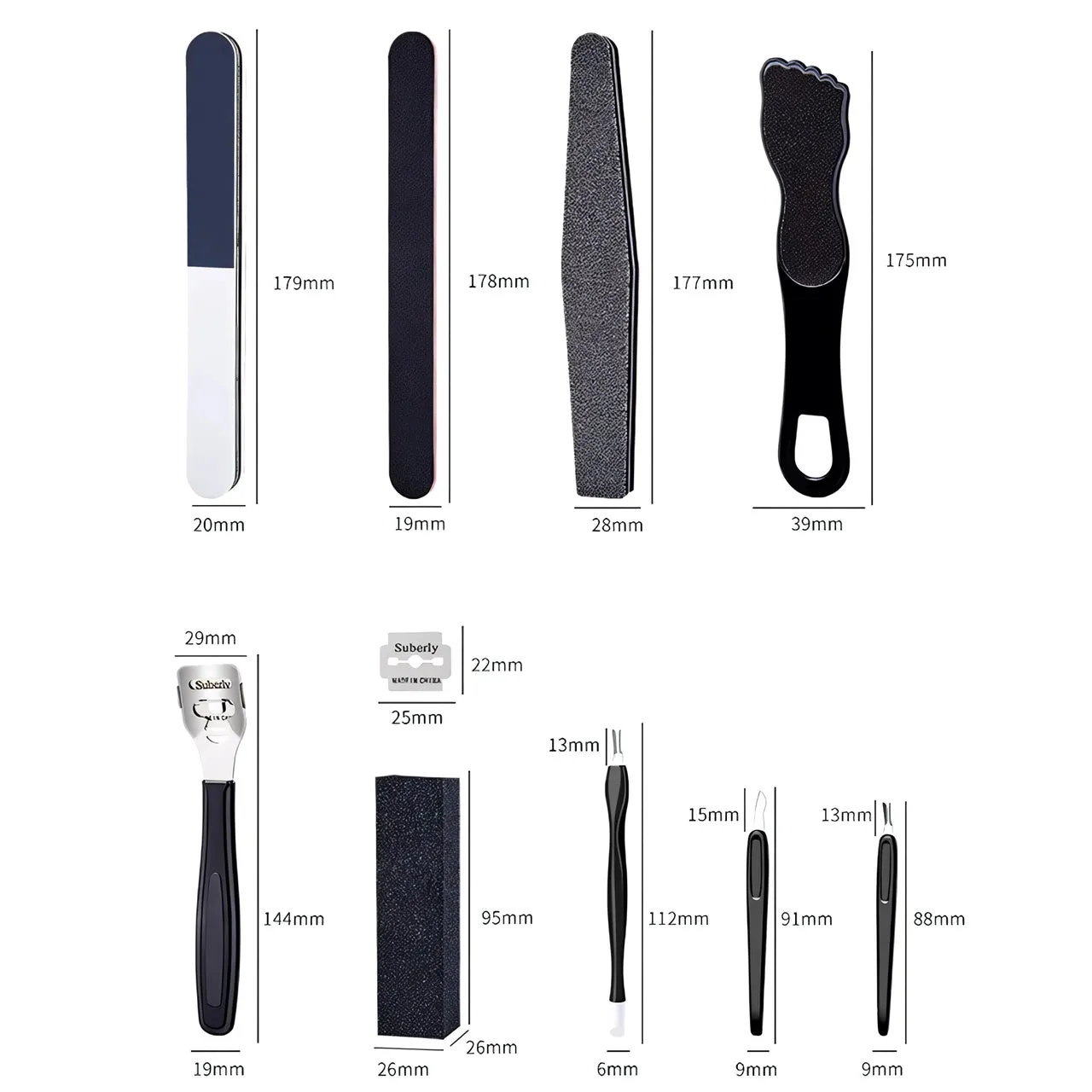 12-Piece Pedicure Care Set