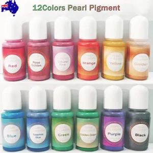 12PCS Resin Liquid Pigment Colorant | Pearl Coloring Dye | Epoxy Resin Colorant | DIY