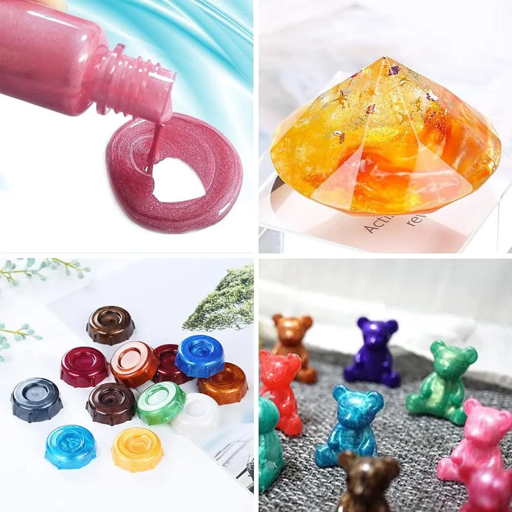 12PCS Resin Liquid Pigment Colorant | Pearl Coloring Dye | Epoxy Resin Colorant | DIY