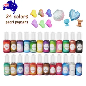 24PCS Resin Liquid Pigment Colorant | Pearl Coloring Dye | Epoxy Resin Colorant | DIY