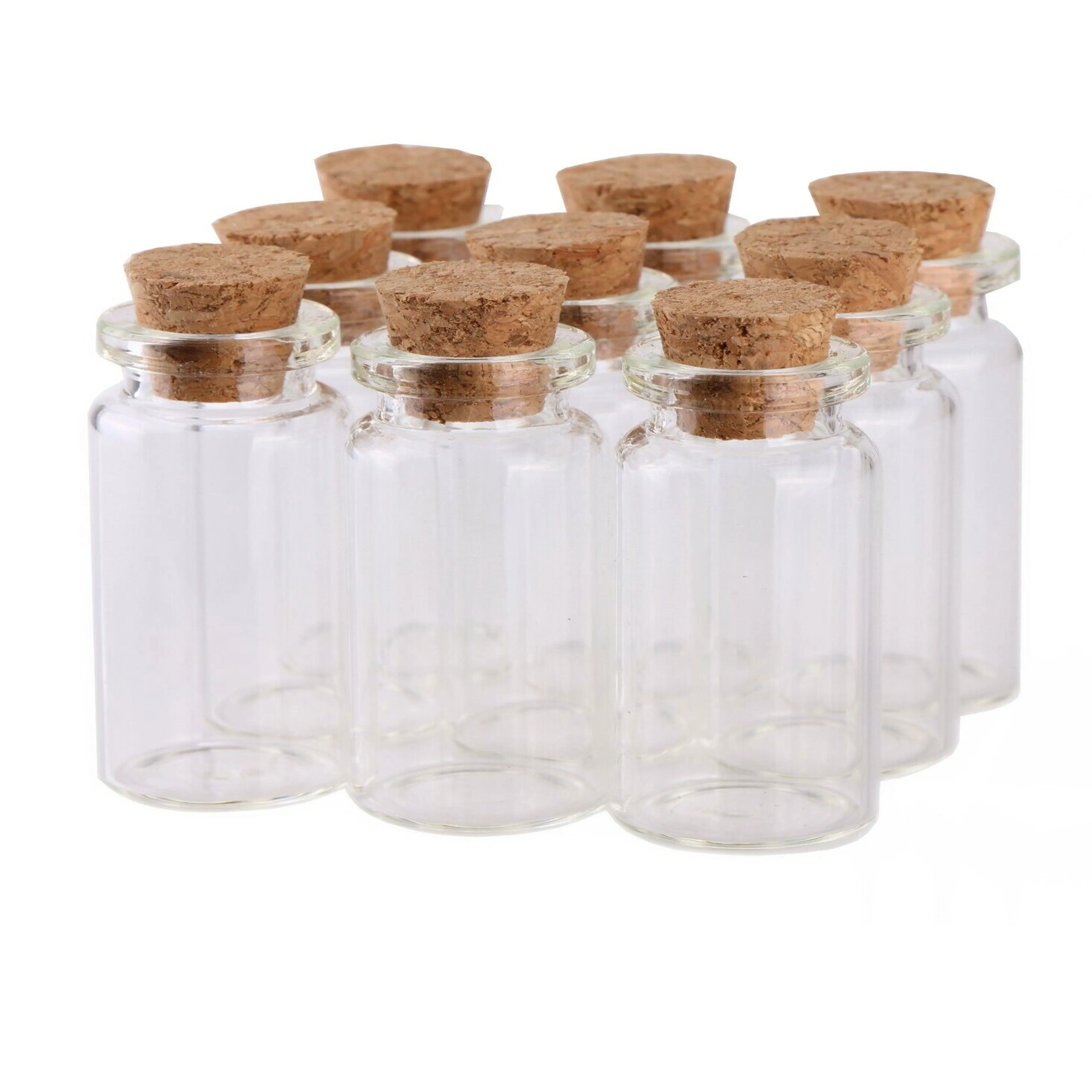 32 Glass Jars with Cork Lid Storage Bottles Mini Herbs Spices Crafts Party Favor