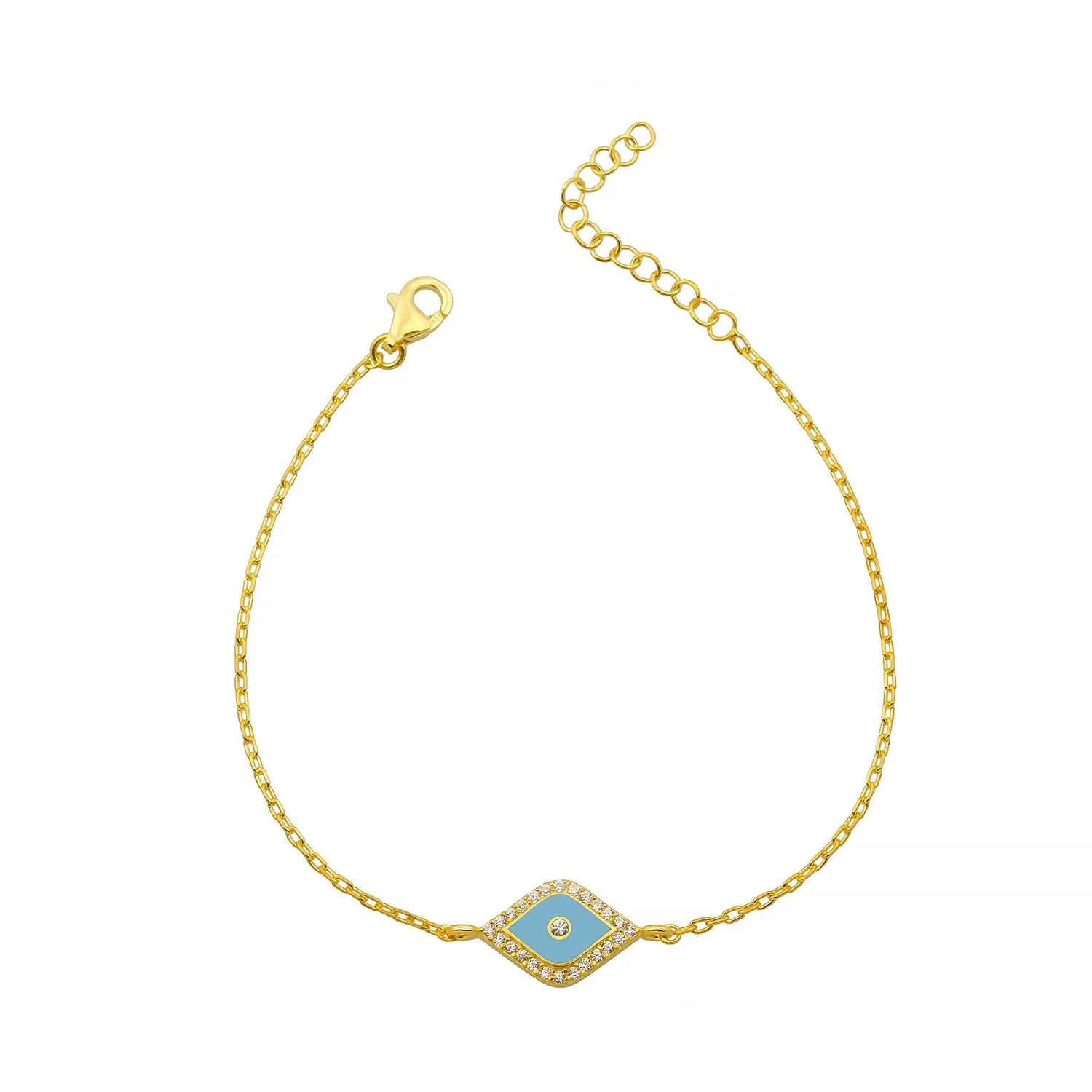 Baby size eye bracelet blue