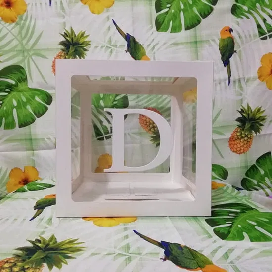 Box Name Baby Party Decor