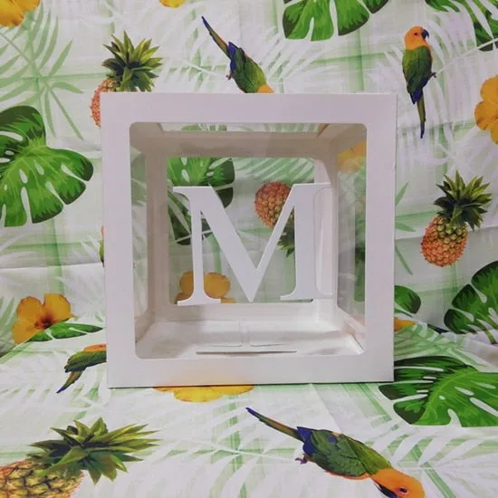 Box Name Baby Party Decor