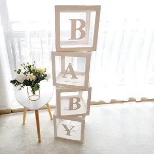 Box Name Baby Party Decor