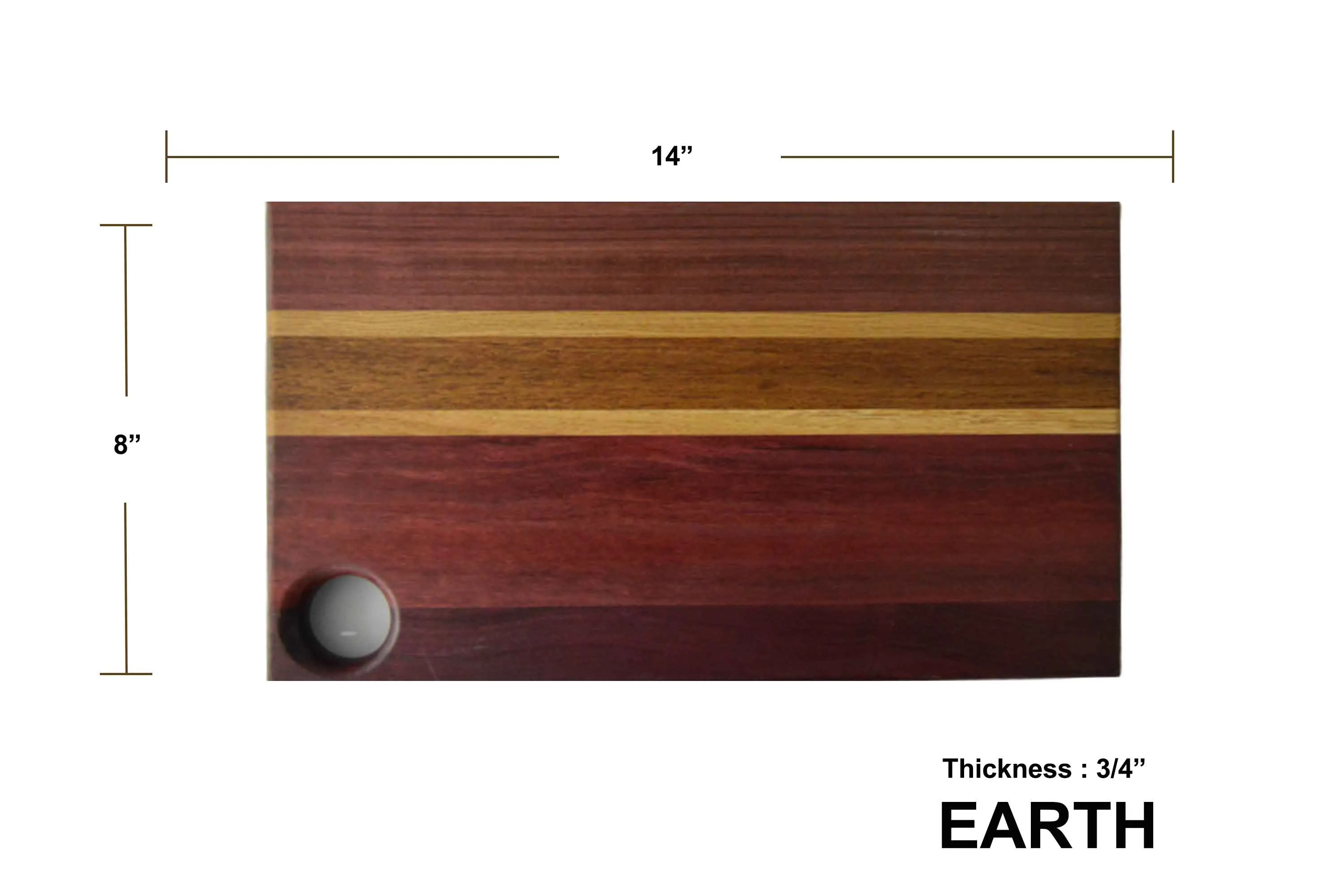 Charcuterie Wood Board - Earth Shape
