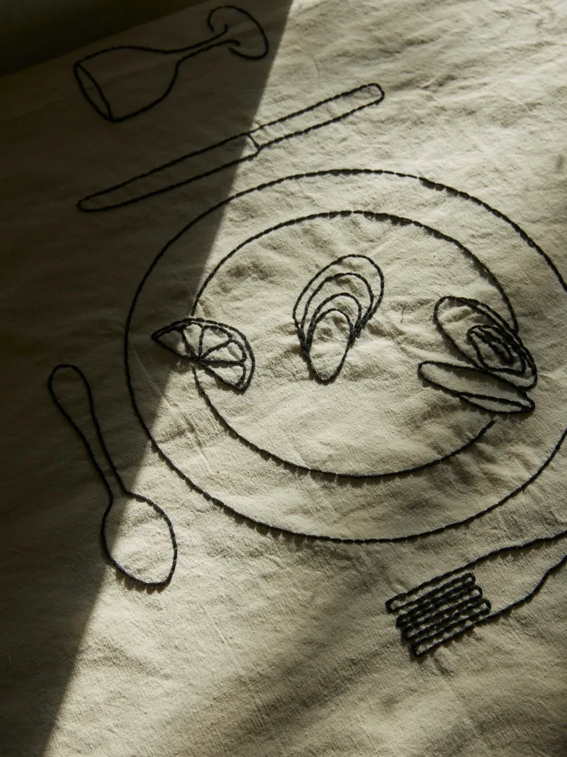 Lunch for Two Placemat Setting - Djeuner  Deux