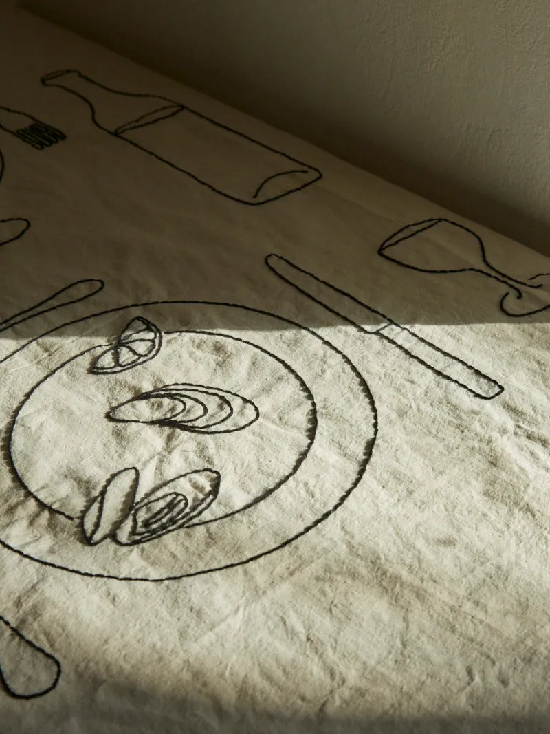 Lunch for Two Placemat Setting - Djeuner  Deux