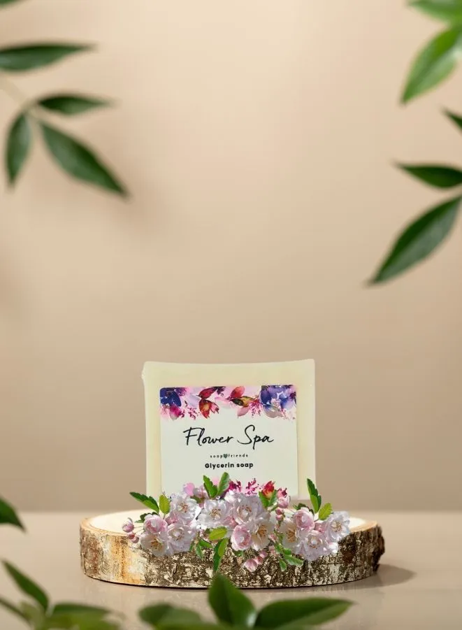 Meadow Flower Soap Bar for Gentle Cleansing and Silky Soft Skin - Infused with Coconut Oil and Aromatherapeutic Delight (130g)