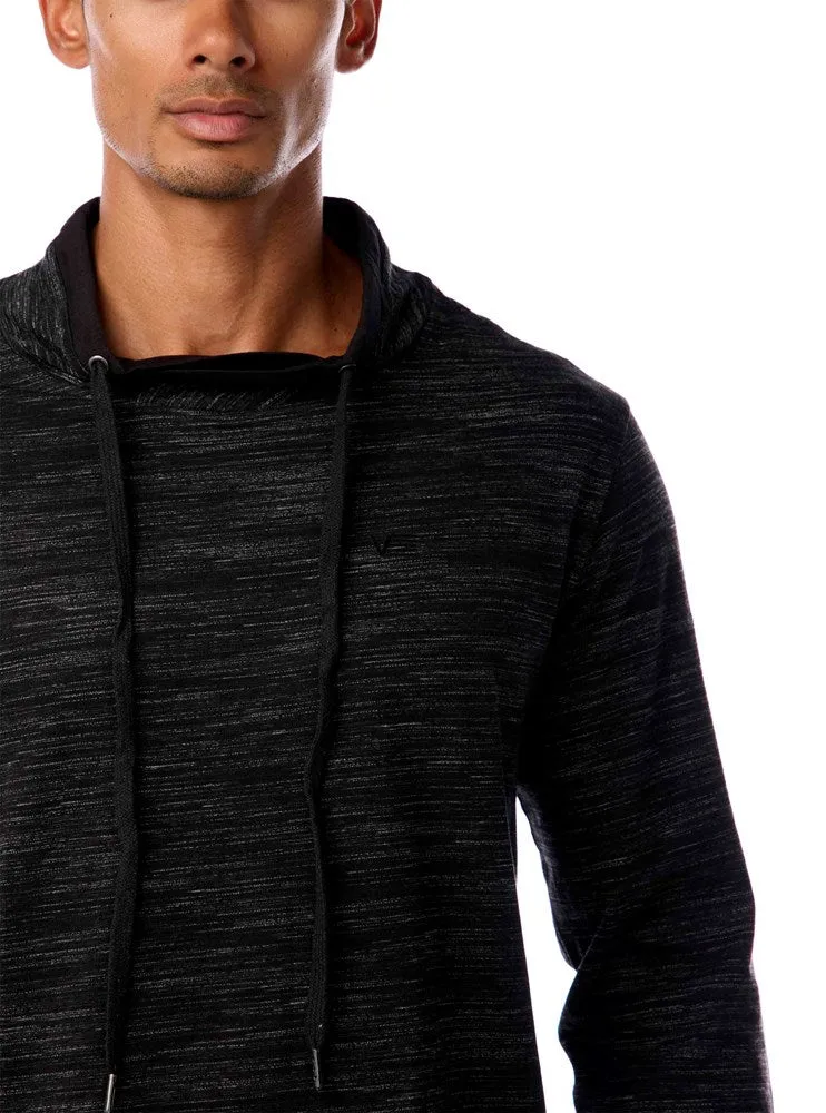 Men's shawl collar long sleeve t-shirt