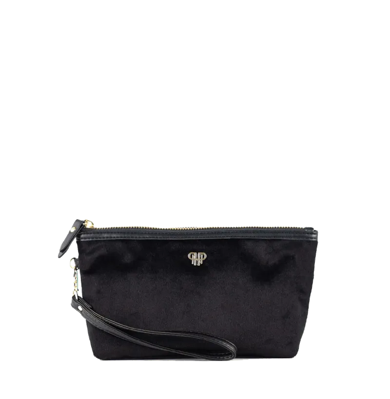 PurseN Getaway Velvet Wristlet Makeup Bag