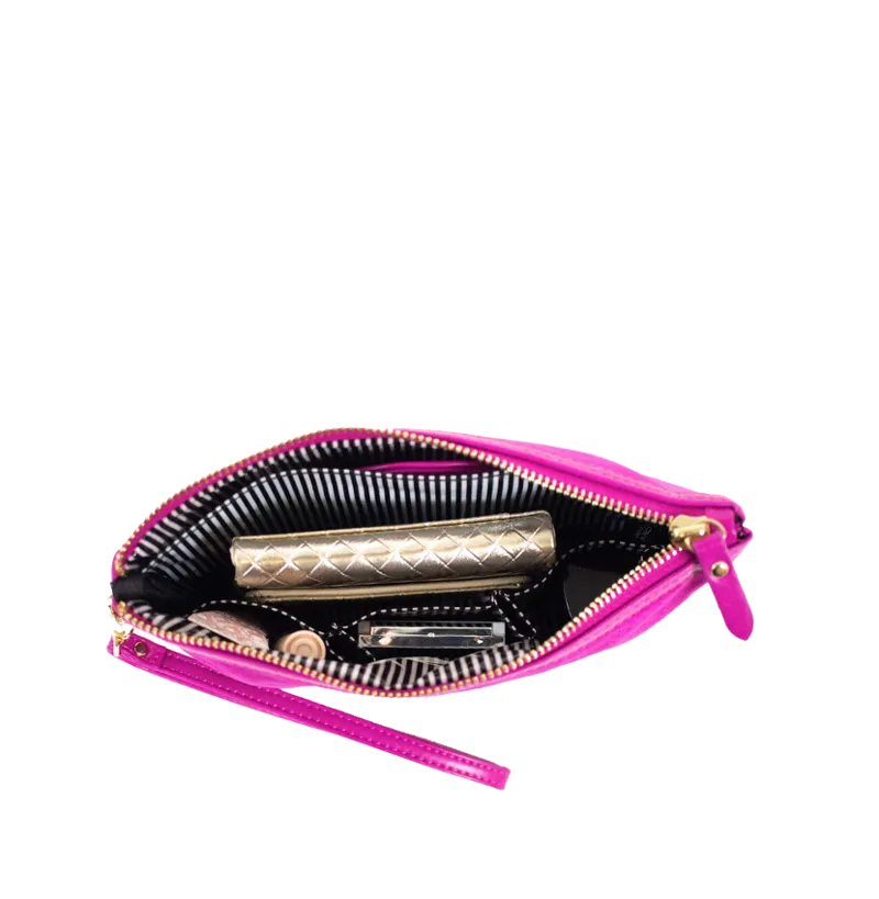 PurseN Getaway Velvet Wristlet Makeup Bag