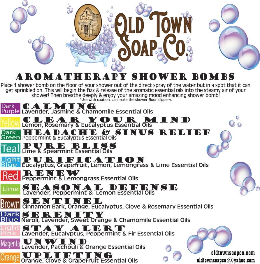 Shower Bombs Old Town Soap Co