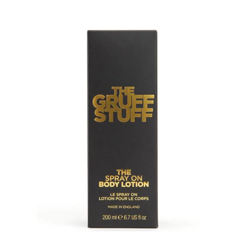 THE GRUFF STUFF Spray On Body Lotion Discontinued